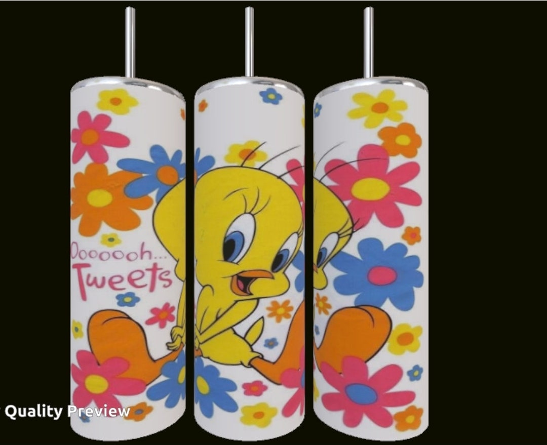 Tweety Bird Tumbler 20oz Etsy