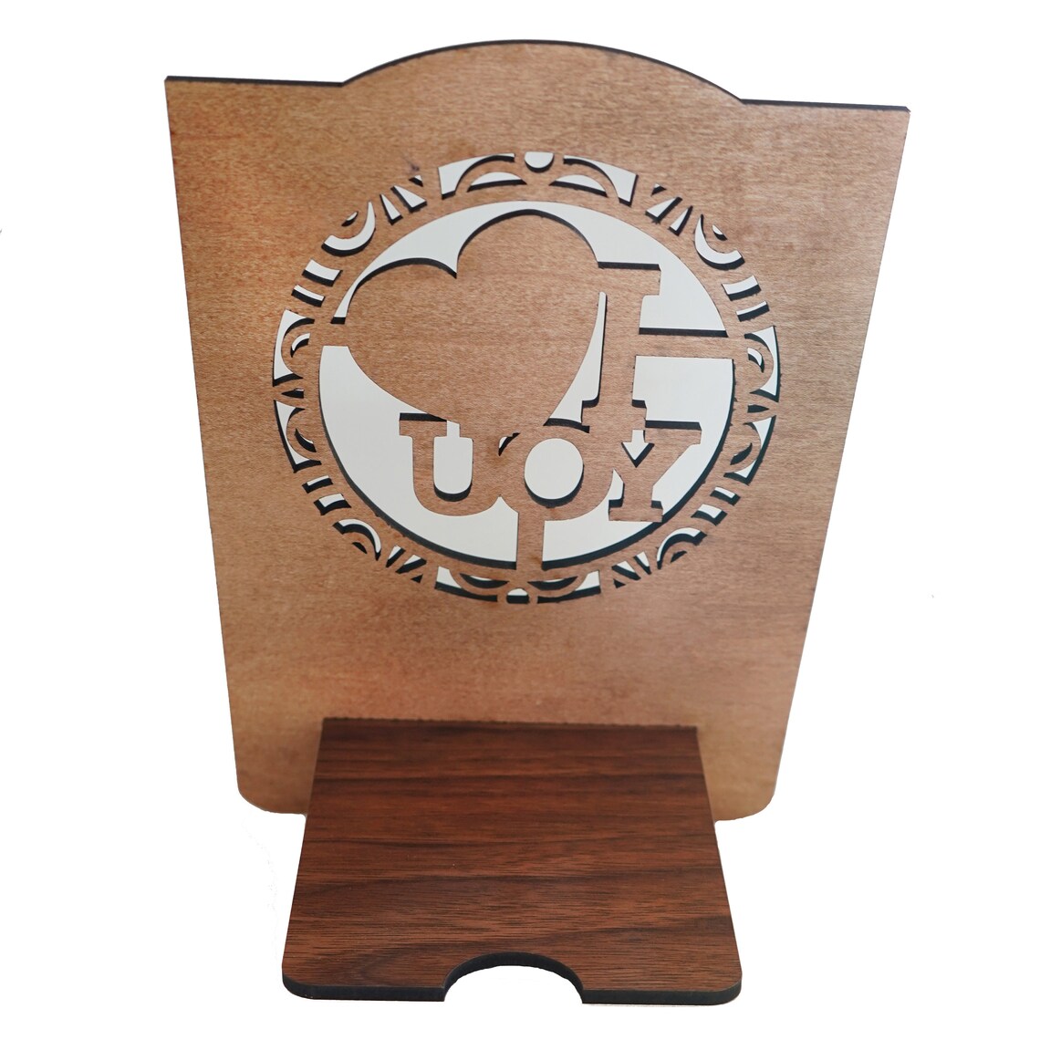 Custom iPad Stand, Laser Cut Stand for New Ipad, Wooden Tablet Stand