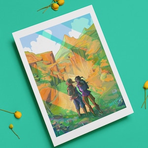 Korra and Asami The Legend of Korra Fine Art Print/ Poster