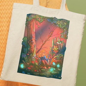 The Legend of Zelda &quot;Links Adventures&quot; Breath of the wild/ Tears of the Kingdom illustration Art Tote Bag