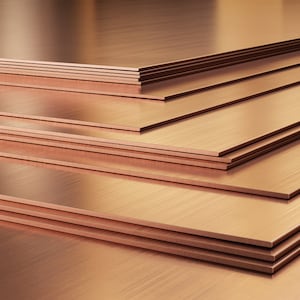 Copper Sheet Stock 18 Gauge Mill Finish, Handstamping Supplies, Metalworking, Metal Strip, Metal Sheet