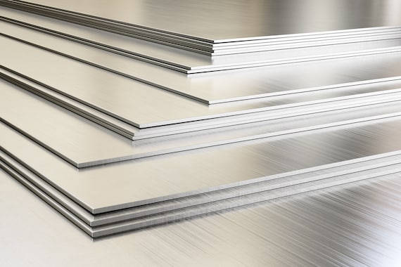 Aluminum Sheet Stock 10 Gauge Mill Finish, Handstamping Supplies,  Metalworking, Metal Strip, Metal Sheet