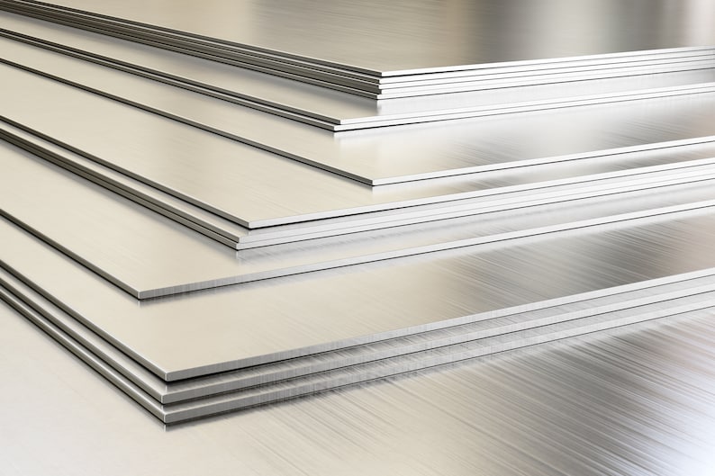 Aluminum Sheet Stock 14 Gauge Mill Finish, Handstamping Supplies, Metalworking, Metal Strip, Metal Sheet image 1