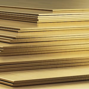 Brass Sheet Stock 14 Gauge Mill Finish, Handstamping Supplies, Metalworking, Metal Strip, Metal Sheet