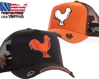 Red Monkey The Cock RM1387 Limited Edition Unisex Trucker Hat Cap | 2 Colors