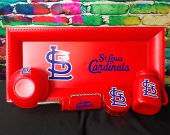 STL Cardinals Rectangle Tray Set