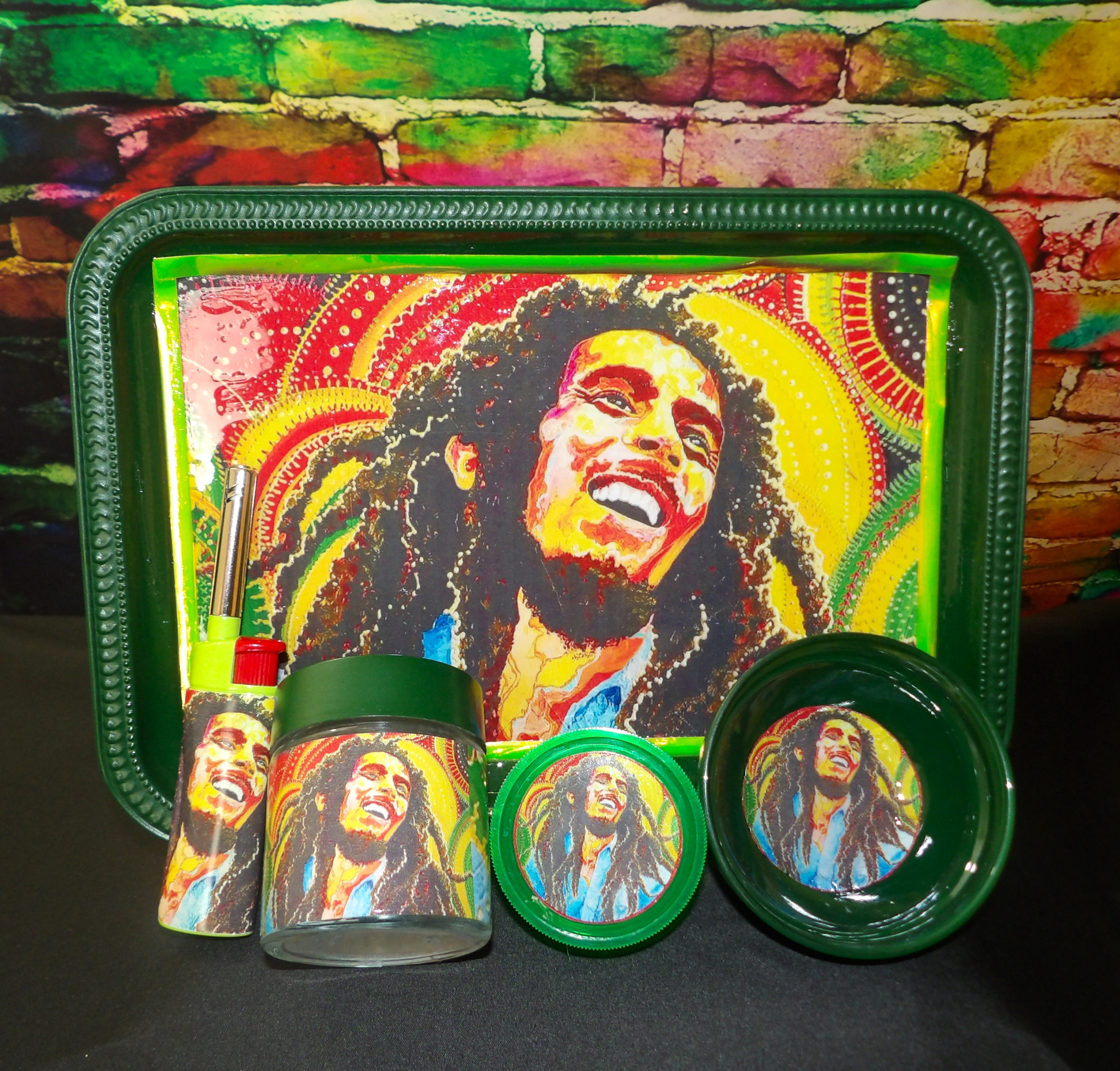 Bob Marley Green Tray Set (SHIPS TODAY) - Etsy