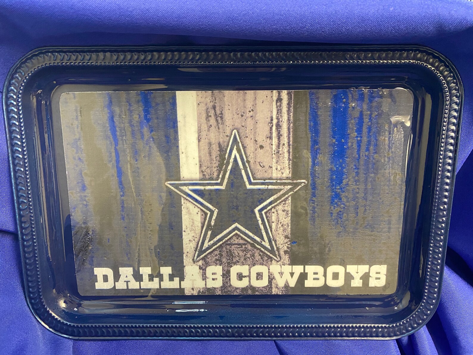 Dallas Cowboys Rolling Tray Etsy