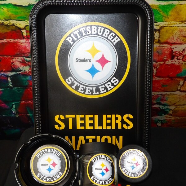 Steelers Rolling Tray Etsy