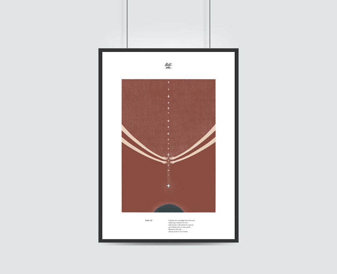 Psalm 127 Poster for Inspiration, Bible Verse and Faith Poster ...