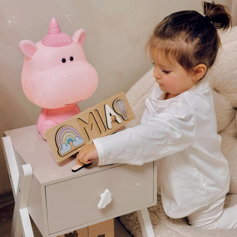 Personalized Wooden Name Puzzle | Custom Baby Toy image 12