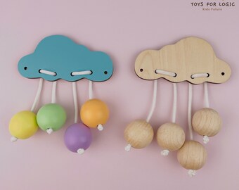 Busy Board Parts Cloud with beads Busy board details Busy board pieces Busy board accessories Busy board DIY
