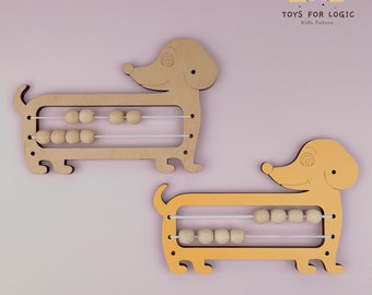 Busy board Parts Dog with Beads Busy Board details  Busy board elements Busy board pieces Busy board components