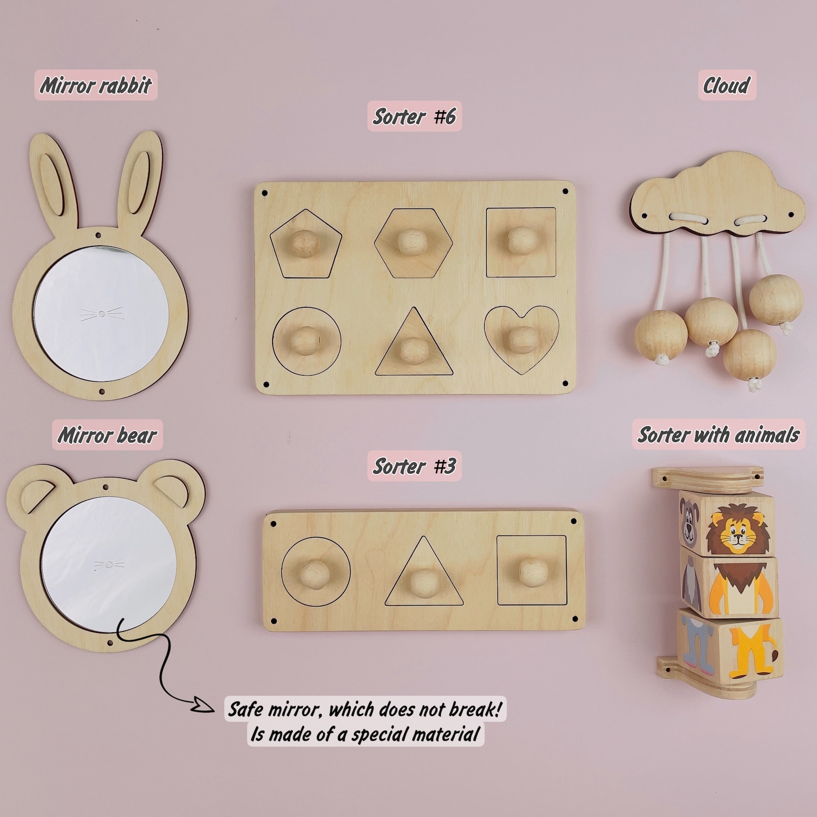 Wooden Toys Baby Wood Toys Montessori Wooden Toys 1 Year Etsy