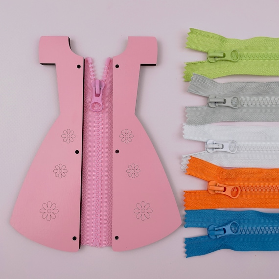 Busy Board Parts Dress with zipper Busy Board details Busy Board pieces Busy board elements Busy board accessories