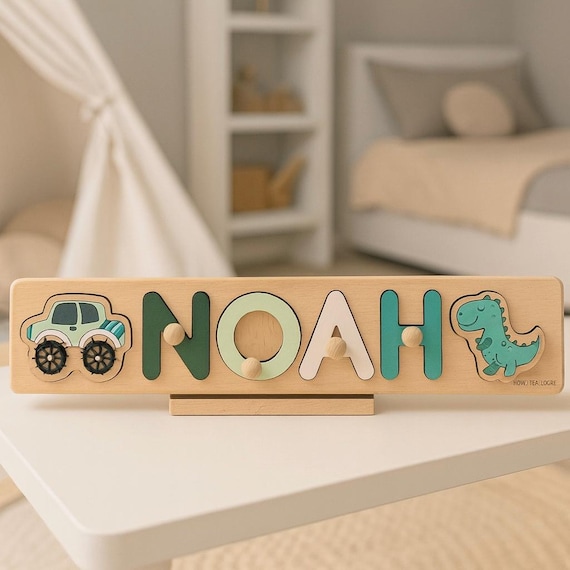 A 154-heart wooden name puzzle with proven demand — handcrafted, Montessori-friendly, and one of those baby gifts parents genuinely treasure.