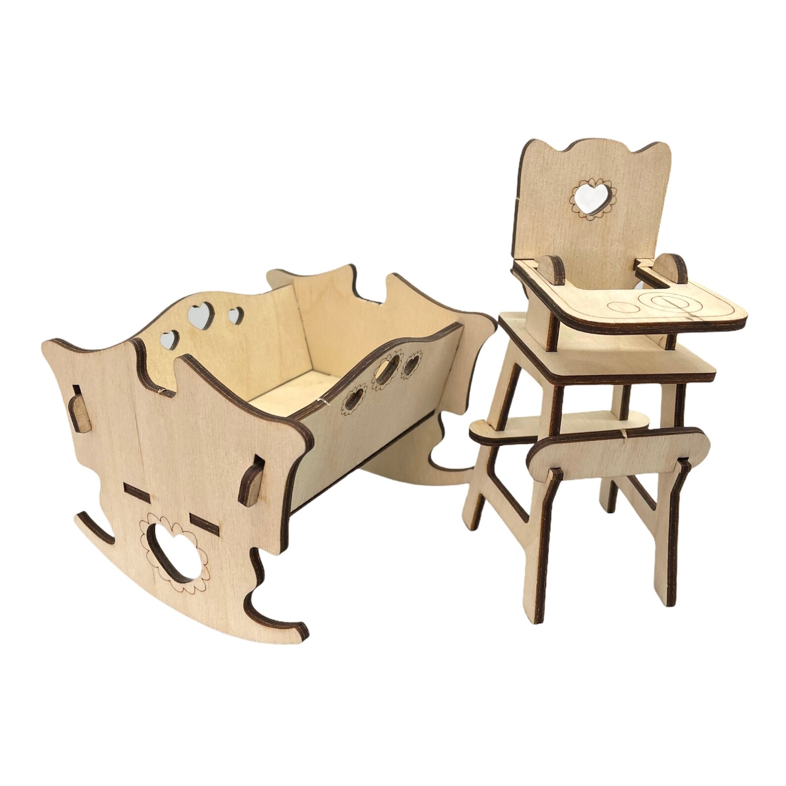 3D wooden puzzle furniture Wooden miniature furniture DIY Etsy
