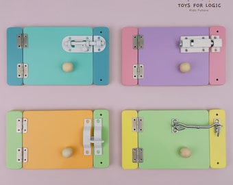 Busy Board Parts Door Busy Board details DIY Busy Board pieces Busy board Sensory activity Busy board accessories