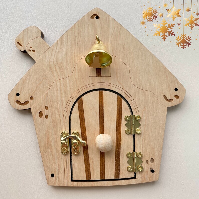 Piezas de tablero ocupado, regalo de bebé de Navidad DIY, piezas de tablero ocupado, accesorios de tablero ocupado, tablero ocupado de Navidad Christmas house