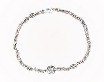 JJK High Button Silver Bracelet