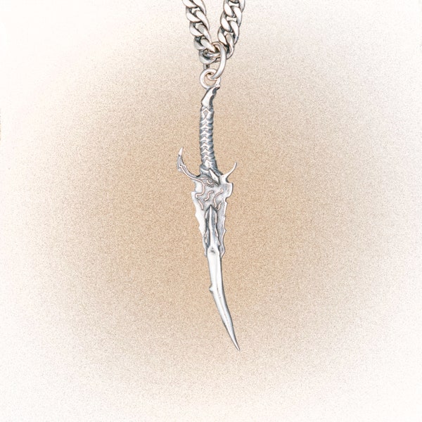 Kamish's Wrath Long Dagger Necklace Pendant