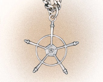 Destruction Cross Necklace Pendant
