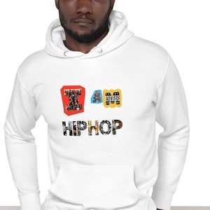 I Am Hip Hop Hoodie – 50 Years of Hip Hop Anniversary Tee, Rap Music Hoodie, Streetwear Hoodie, Urban Culture Gift, Old School Hip Hop Tee