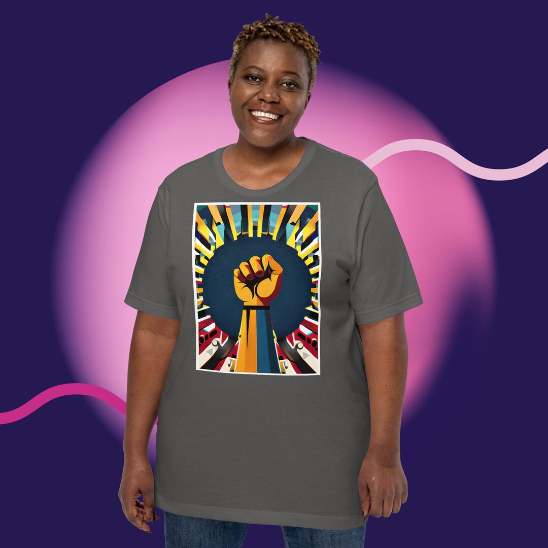 Power Fist Tshirt Etsy