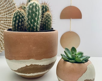 Concrete Plant pot | Desert pot | planter | Minimalistic | planter | Boho | Plant | Pot | boho decor | birthday gift | southwestern