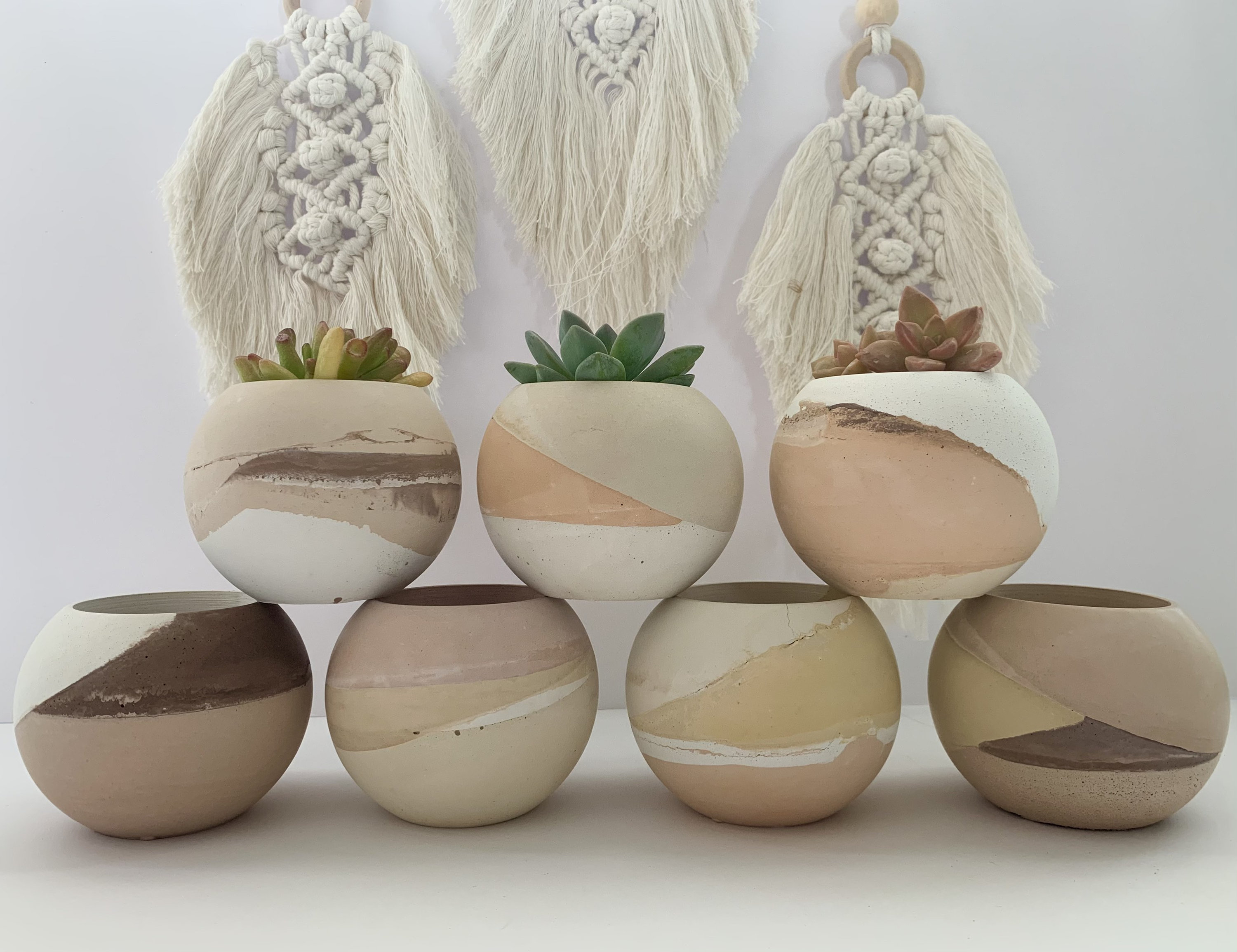 Beton Pflanzentopf Wüstentopf Beton Über pflanzer Kaktus | Etsy