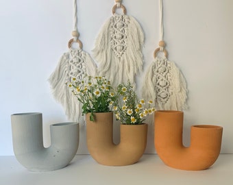 Desert vase | abstract vase | boho | home decor | dried flowers | concrete products | desert vibes | handmade | cactus | houseplants |