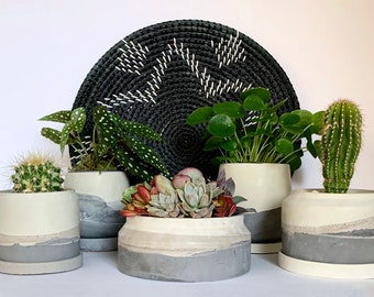 Blumentopf aus Beton | Wüstentopf | Übertopf aus Beton | Zimmerpflanzen | Minimalistisch | Übertopf | Boho | Pflanze | Topf | Geschenk | handgemacht | Pflanzenmama