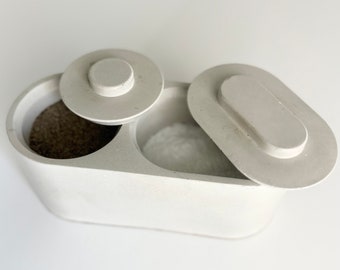 Concrete Salt Pepper Pinch | Salt cellar | sugar bowl | kitchen must have | concrete salt bowl