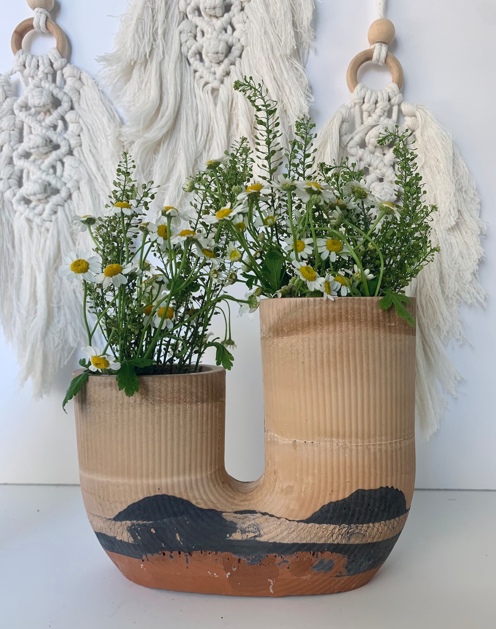 Desert Vase Boho Modern Home Decor Gift Concrete - Etsy