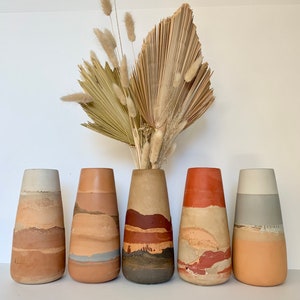 Desert Vase | Boho pottery | home decor | handmade | bohemian | wildflowers | minimalist | vase | southwestern | modern | desert vibes