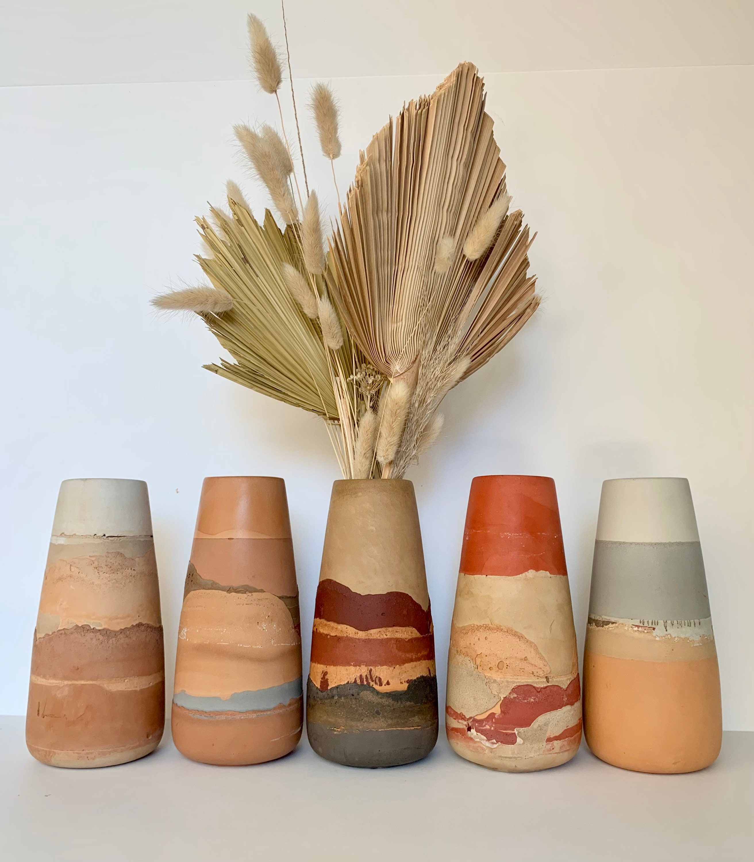 Desert Vase | Boho pottery | home decor | handmade | bohemian | wildflowers | minimalist | vase | southwestern | modern | desert vibes