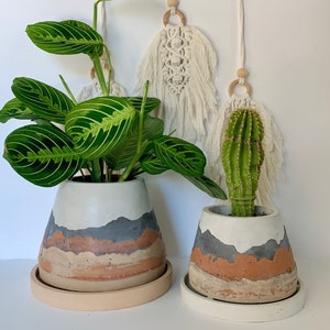 Blue Ridge Planter | desert pot | handmade | pottery | boho | concrete | gift | housewarming | southwestern