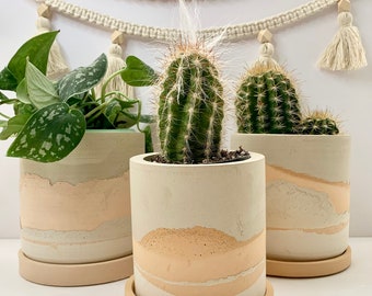 Handmade pot | Concrete Plant pot | Desert pot | planter | House plants | Minimalistic | planter | Boho | Plant | Cactus | Southwestern