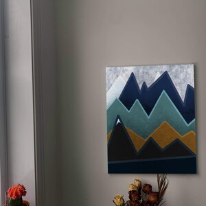 Art print Illustration mountains
