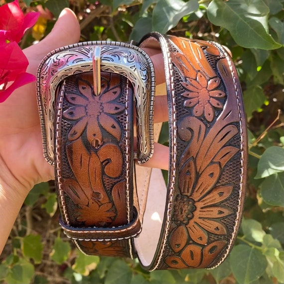 Toddler Cowboy Belt Kids Baby Toddler Western Style Belt, Floral