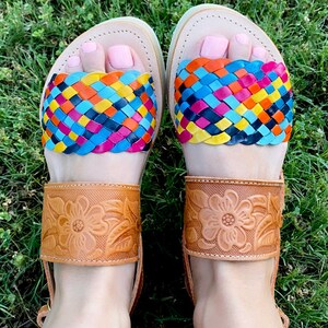 multi colored huaraches