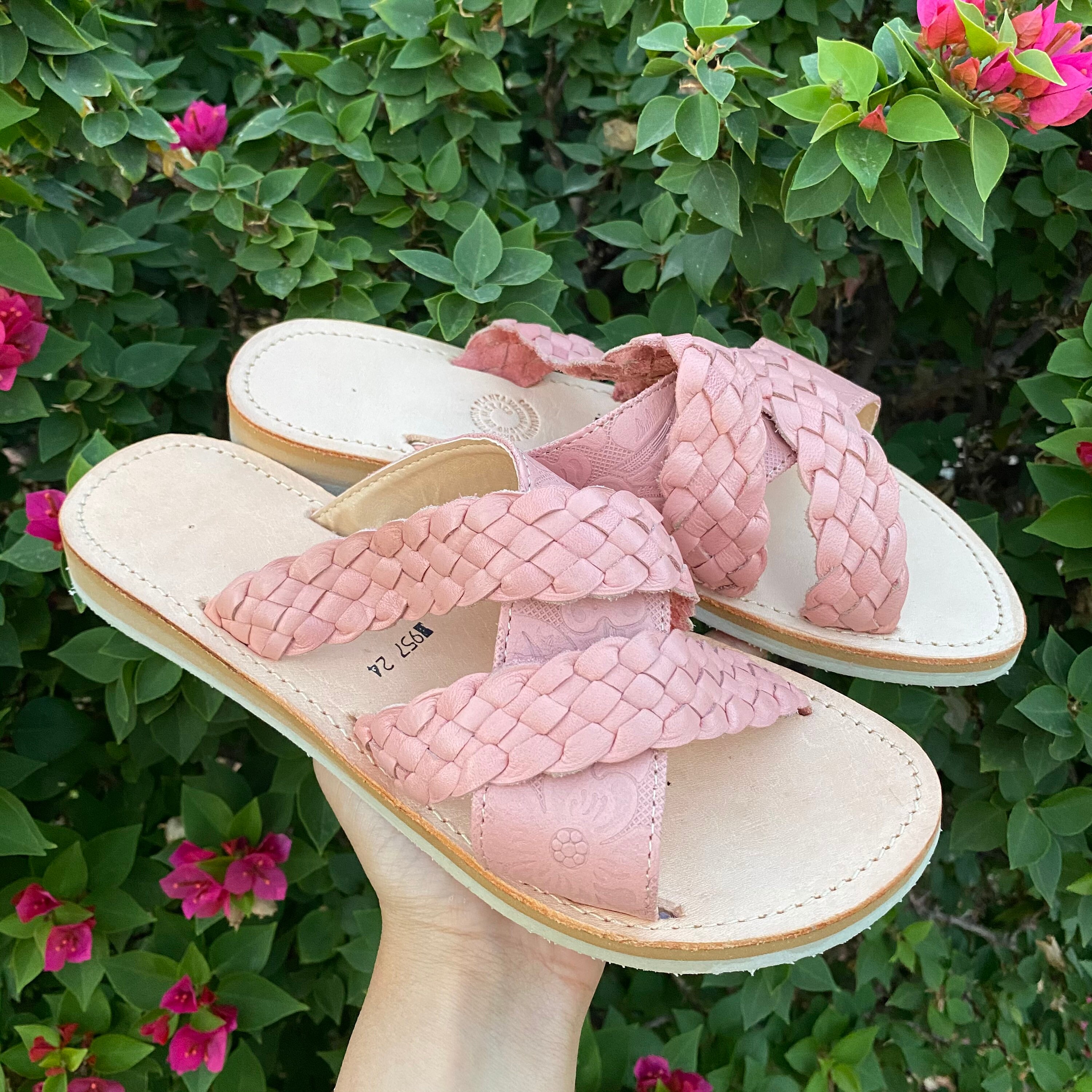 pink womens huaraches