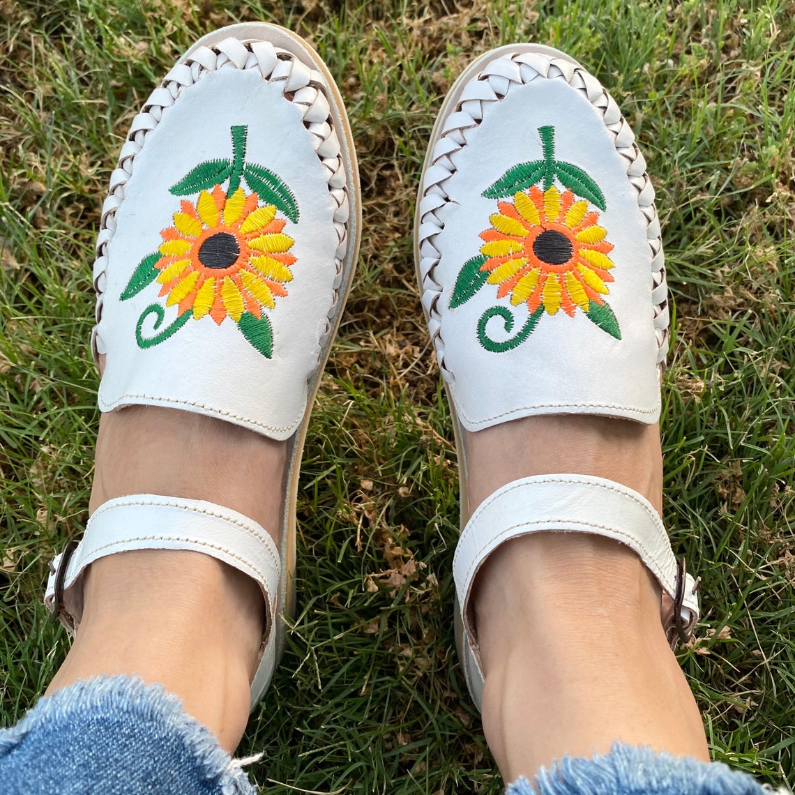 huaraches sunflower