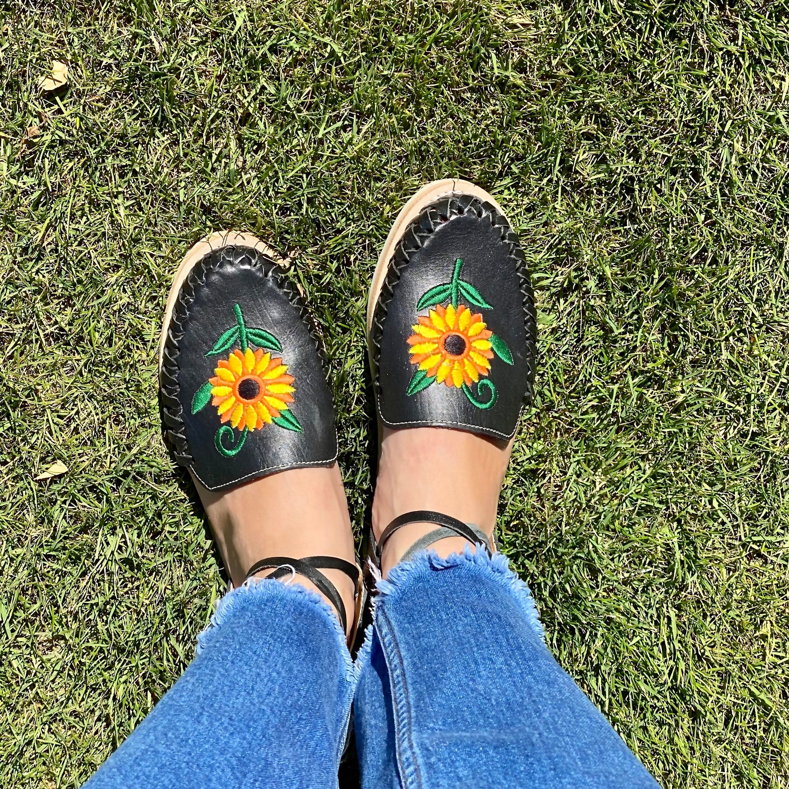 huaraches womens yellow