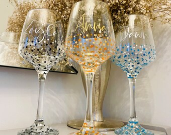 Personalised Engraved Clear Wine Glass – Custom Gift For 18th 21st 30th 40th 50th Birthday, Wedding, Anniversary