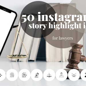LAWYER Instagram Story Highlights Icons Covers | Instagram Highlights | 50 covers | Icons | LAW lawyers