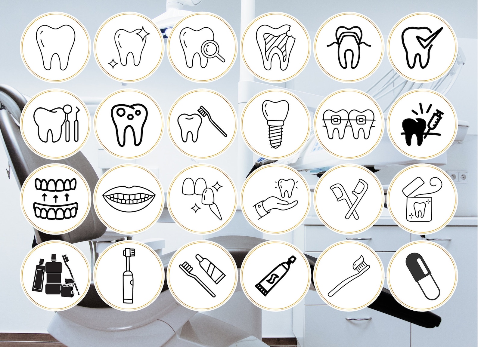 Dental Clinic Instagram Story Highlights Icons Covers | Instagram ...
