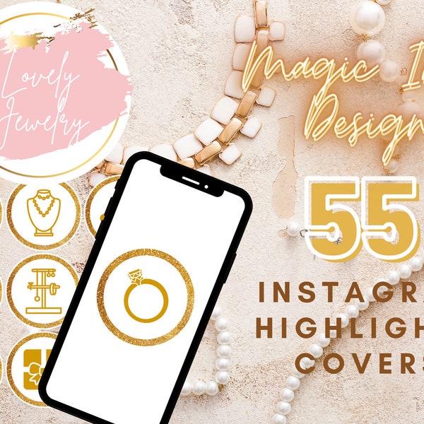 Jewelry Shop Instagram Story Highlights Icons Covers | Instagram Highlights | 55 covers | Icons | Jewellery Handmade Crystal Schmuck