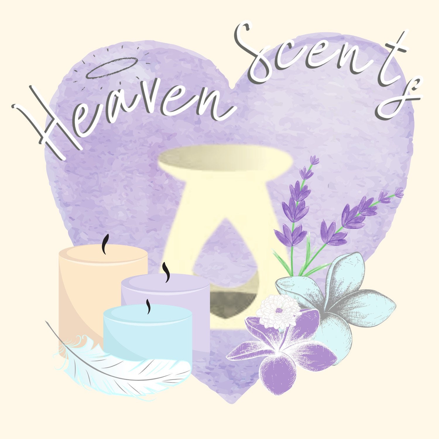 Candle wax melt business logo Etsy