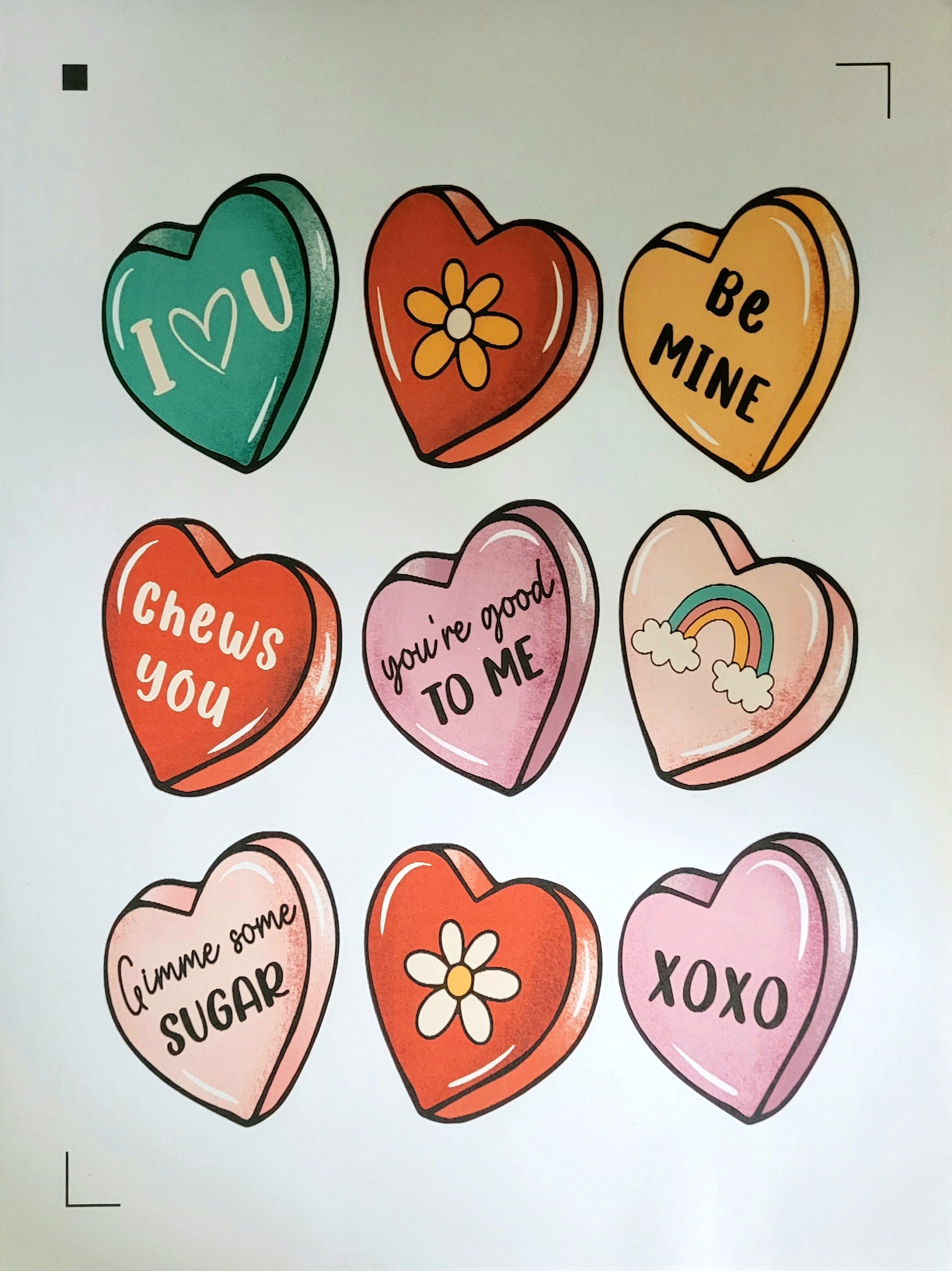 Valentine Stickers , Hearts , Love , Candy , Chocolate , Crush , Flowers ,  Key, XOXO , Kids , Adults , Planner